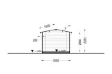Garden Log Cabin PETER (34 mm), 3x3 m (10'x10'), 9 m² specification 6