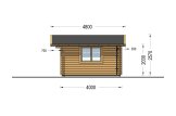 Log Cabin DREUX (34 mm), 5x4 m (16'x13'), 20 m² specification 5