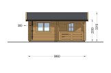 Log Cabin OLIVIA S (34+34 mm), 6x6 m (20'x20'), 27 m² With 8 m² Terrace specification 3
