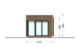Garden room INES (34 mm + cladding), 6x3 m (20'x10'), 18 m² specification 5