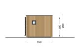 Garden room INES PLUS with terrace (Insulated, 34 + cladding), 6x3 m (20'x10'), 18 m² specification 3
