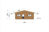 Granny Annexe ALICE S (44 mm + Cladding), 10.2x6.2 m (34'x20'), 63 m² specification 3