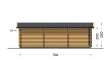 Single Wooden Garage CLASSIC (44 mm), 4x7.5 m (13'x25'), 30 m² specification 5