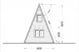 Log Cabin TIPI (44 mm), 4.5x7 m (15'x23'), 23 m² + 14 m² Loft specification 5