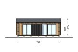 Granny Annexe DIANA Modern M (34 mm + Cladding), 7.5x4.2 m (25'x14'), 26 m² specification 2