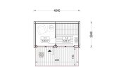 Outdoor Sauna SERENE (34 mm + Cladding), 4.5x2.5 m, 5 m² specification 1