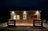 Log Cabin ALTURA (44+44 mm + Insulation), 31 m² With 8 m² Terrace customer 1
