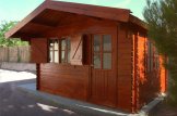 Garden Log Cabin DREUX (44 mm), 4x4 m (13'x13'), 16 m² customer 2