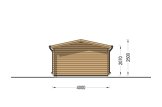 Log Cabin OSLO (34 mm), 5x4 m (16'x13'), 20 m² specification 5