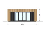 Garden Room PREMIUM (34 mm + Cladding), 5.95x3 m (20’x10’), 16 m² specification 2