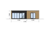 Granny Annexe LUCIA 1 (44 mm + cladding), 40 m² specification 2