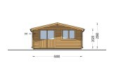 Log Cabin LILLE (44 mm), 5x4 m (16'x13'), 20 m² specification 2