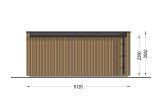 Garden room INES (34 mm + cladding), 6x3 m (20'x10'), 18 m² specification 4