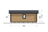 Granny Annexe DIANA Classic M (Insulated, 34 mm + Cladding), 7.5x4.2 m (25'x14'), 26 m² specification 4