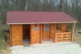 Garden Log Cabin NANTES (34 mm), 6x4.7 m (20'x15'), 24 m² + 3.5 m² Terrace customer 3