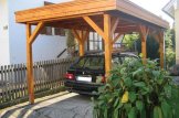 Single Wooden Carport With Flat Roof MODERN, 3x6 m (10'x20'), 18 m² customer 1
