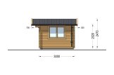 Garden Log Cabin DREUX (44 mm), 4m x 3m (13'x10'), 12 m² specification 5