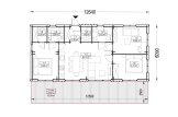 Granny Annexe NICOLE M (44 mm + Cladding), 12.7x6.2 m (42'x20'), 68 m² specification 1