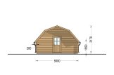 Single Wooden Garage BARN (44 mm), 5x6 m (16'x20') specification 4