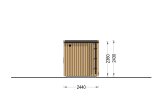 Outdoor Sauna OKO (34 mm + Cladding), 2.3x2.3 m, 4.1 m² specification 4