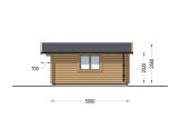 Log Cabin DREUX (34 mm), 5x5 m (16'x16'), 25 m² specification 5