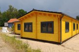 Log Cabin House BERTA (Insulated PLUS, 44 + 44 mm), 72 m² With 18 m² Terrace And 20 m² Garage customer 2