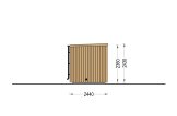 Outdoor Sauna OKO (34 mm + Cladding), 2.3x2.3 m, 4.1 m² specification 3