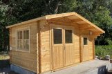 Garden Log Cabin BENINGTON (34 mm), 4.5x3 m (15'x10'), 13 m² customer 2