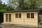 Garden Log Cabin NORA (34 mm), 7x3.5 m (23'x11'), 24 m² customer 1