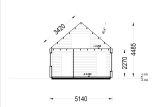 Log Cabin AGATA S With Loft (44 mm + Cladding), 39 m² specification 7