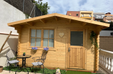 Garden Log Cabin DREUX (44 mm), 4m x 3m (13'x10'), 12 m² customer 2