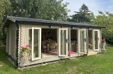 Log Cabin MARION (Insulated PLUS, 44 + 44 mm) 7.5x4m (25'x13'), 30 m² customer 1