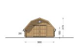 Single Wooden Garage BARN (44 mm), 5x6 m (16'x20') specification 2