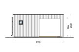 Garden room INES PLUS with front terrace (34 mm + cladding), 6x6 m (20'x20'), 36 m² specification 3