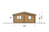 Double Wooden Garage ALTERNATIVE (44 mm), 6x6 m (20'x20'), 36 m² specification 3