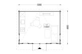 Garden Room ESSEX (44 mm), 5x4 m (16'x13'), 20 m² specification 1
