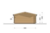 Log Cabin LILLE (44 mm), 5x5 m (16'x16'), 25 m² specification 4