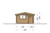 Log Cabin OSLO (44 mm), 5x4 m (16'x13'), 20 m² specification 3