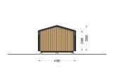 Granny Annexe DIANA Modern M (Insulated, 34 mm + Cladding), 7.5x4.2 m (25'x14'), 26 m² specification 3