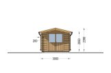 Garden Log Cabin PETER (34 mm), 3x4 m (10'x13'), 12 m² specification 2