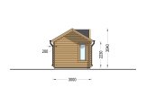 Garden Log Cabin CLOCKHOUSE (44 mm), 4x3 m (13'x10'), 12 m² specification 3