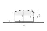 Garden Log Cabin WISSOUS (44 mm), 4x3 m (13'x10'), 12 m² specification 6