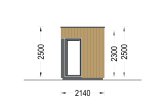 Garden Office Pod PREMIUM (Insulated PLUS, 34 mm + Cladding), 3x2 m (10' x 6'6"), 6 m² specification 3