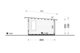 Garden Office Shed ESSEX (34 mm), 5x4 m (16'x13'), 20 m² specification 6
