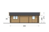 Double Wooden Garage CLASSIC DUO (44 mm), 6x8 m (20'x26'), 48 m² specification 3