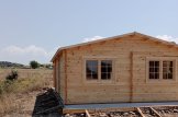 Double Wooden Garage MULTI (44 mm) 6x6 m With Single Carport 3x6 m customer 2
