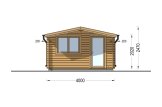 Garden Log Cabin DREUX (34 mm), 4m x 3m (13'x10'), 12 m² specification 2