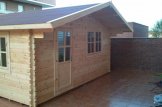 Log Cabin DREUX (34 mm), 5x5 m (16'x16'), 25 m² customer 1