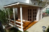 Garden Office AIDA PLUS (28 mm), 5x3 m (17'x10'), 9 m² With 6.5 m² Terrace customer 3