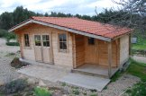 Log Cabin CLARA With Shed Attached (44 mm), 7x4 m (23'x13'), 28 m² customer 2